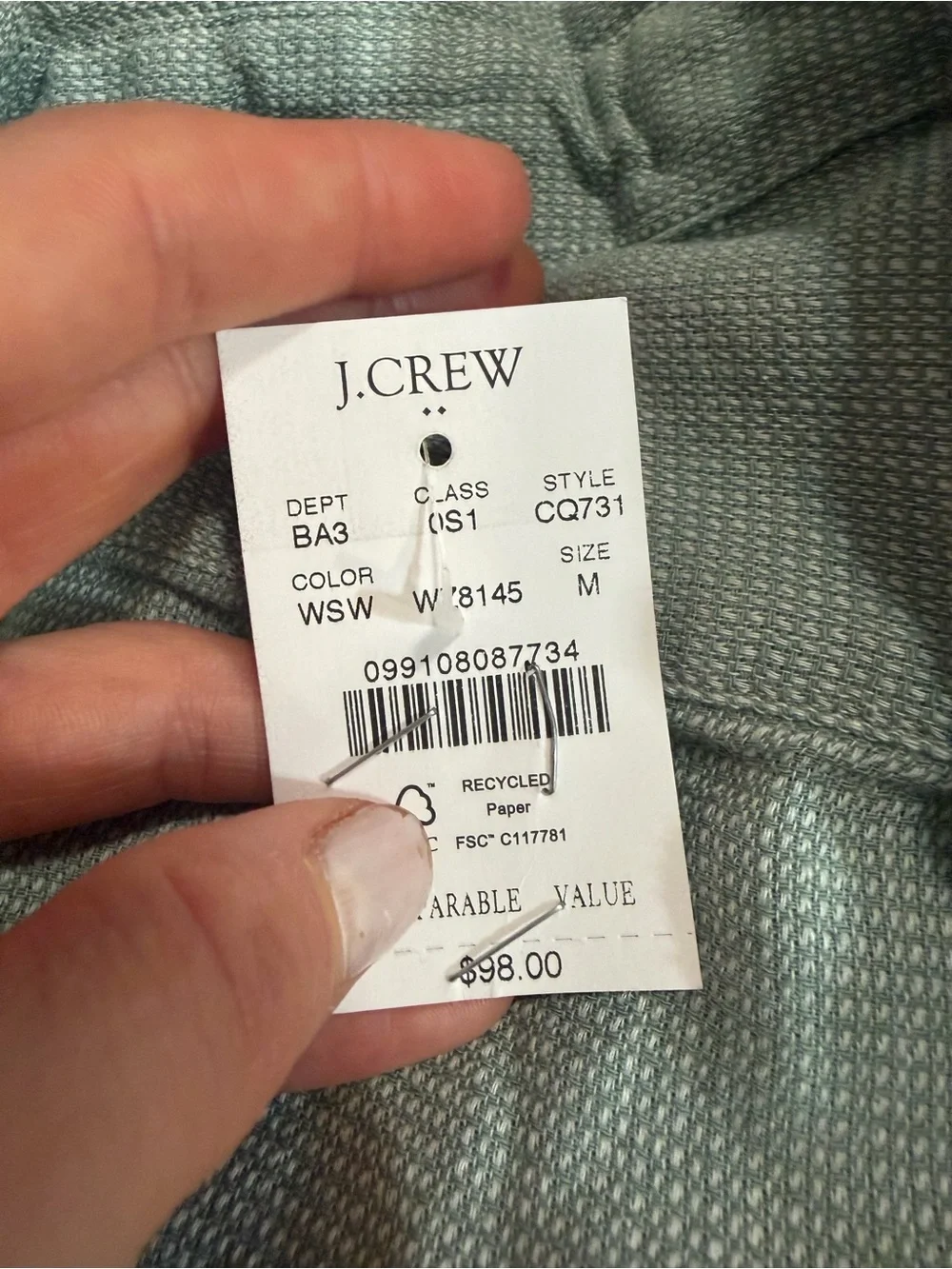 J crew Short-sleeve harbor shirt
